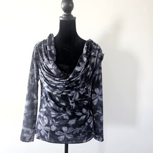 Steve Madden Soft Texture Top Sheer See Thru Size XL